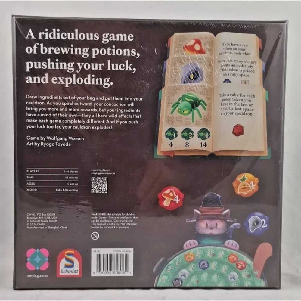 CMYK Quacks Board Game | Brew Potions, Push Your Luck, Explode! NEW